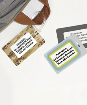 Etiqueta Grande para Bolsa